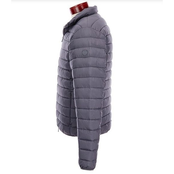 NWT Save the Duck Lewis Long-Sleeve Matte-Finish Puffer Jacket - Ebony Gray - Picture 4 of 7